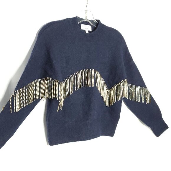 Elegant Black Sweater with Gold Accents - Picture 4 of 8